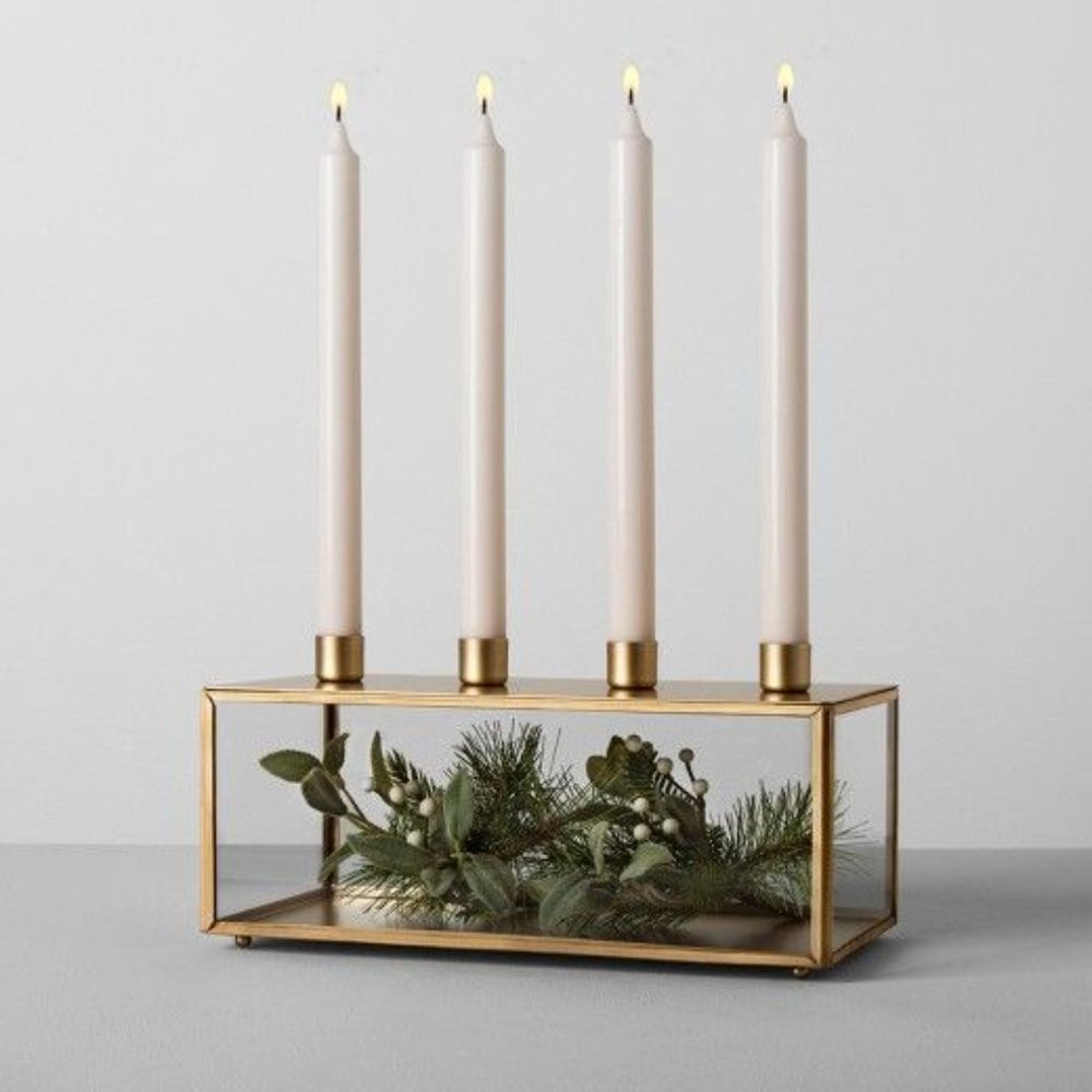 You get 2 Brand New Hearth and Hand Magnolia Rectangle Taper Holder.